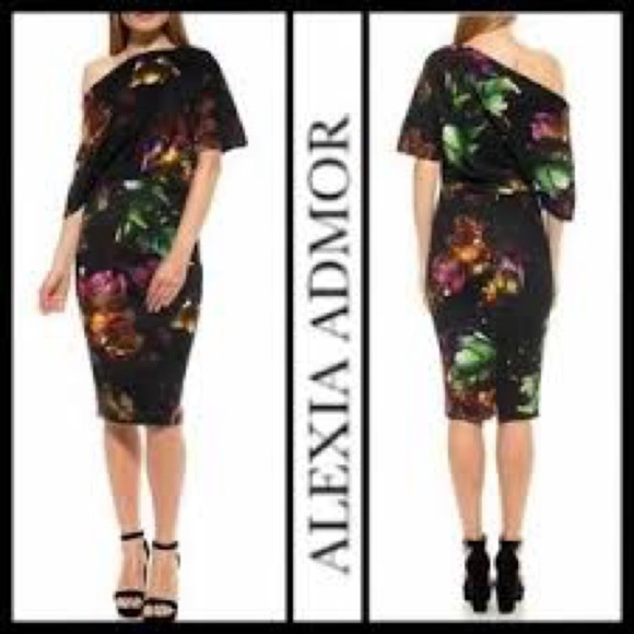 Alexia Admor One Shoulder Dress with Floral Print